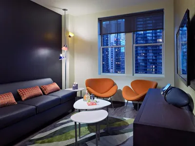 Guest room at ACME Hotel Chicago