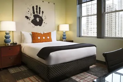 Guest room at ACME Hotel Chicago