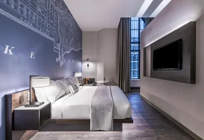 Guest room at Cambria Hotel Chicago Loop