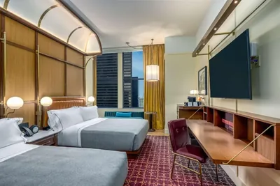 Guest room at Canopy by Hilton Chicago Central Loop