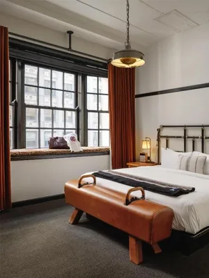 Guest room at Chicago Athletic Association Hotel