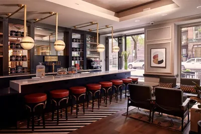 Restaurant and bar at Claridge House