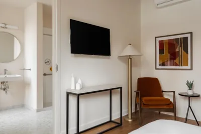 Guest room at FOUND Hotel Chicago River North