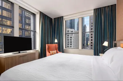 Guest room at Hilton Garden Inn Chicago Central Loop