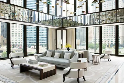 Lobby at The Langham, Chicago