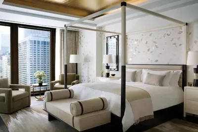Guest room at The Langham, Chicago