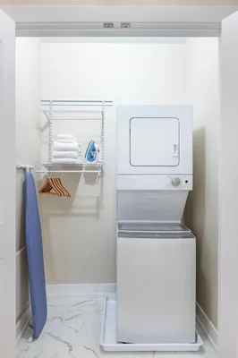 Guest room at LIVN Chicago