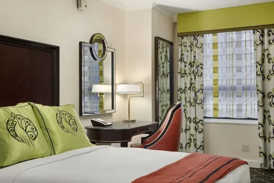 Guest room at Palmer House, a Hilton Hotel