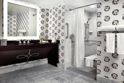 Guest room at Palmer House, a Hilton Hotel
