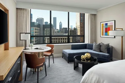 Guest room at The Ritz-Carlton, Chicago