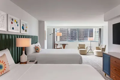Guest room at The Royal Sonesta Chicago Downtown