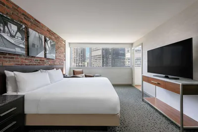 Guest room at The Royal Sonesta Chicago Downtown