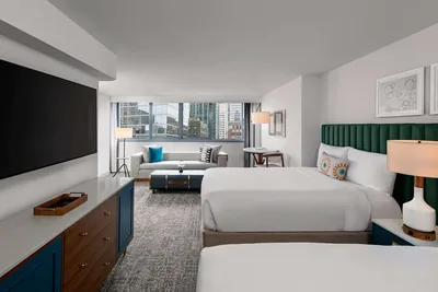 Guest room at The Royal Sonesta Chicago Downtown