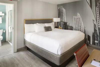 Guest room at The St. Clair Hotel
