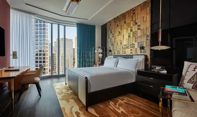 Guest room at Viceroy Chicago