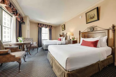 Guest room at The Whitehall Hotel