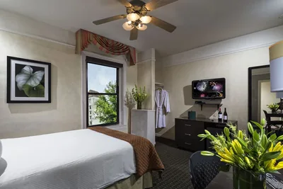 Guest room at The Willows Hotel