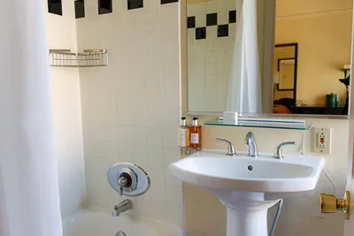Guest room at The Willows Hotel