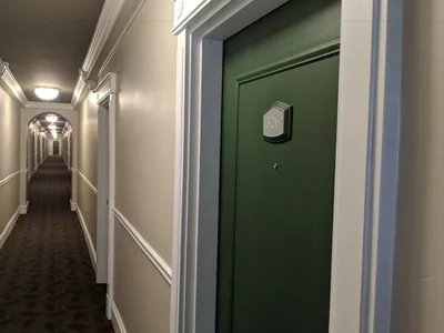 Guest room at The Willows Hotel