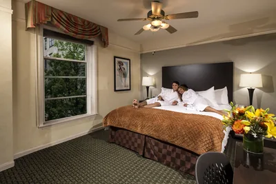 Guest room at The Willows Hotel
