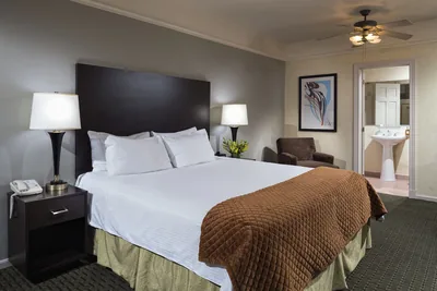 Guest room at The Willows Hotel