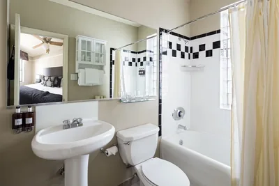 Guest room at The Willows Hotel